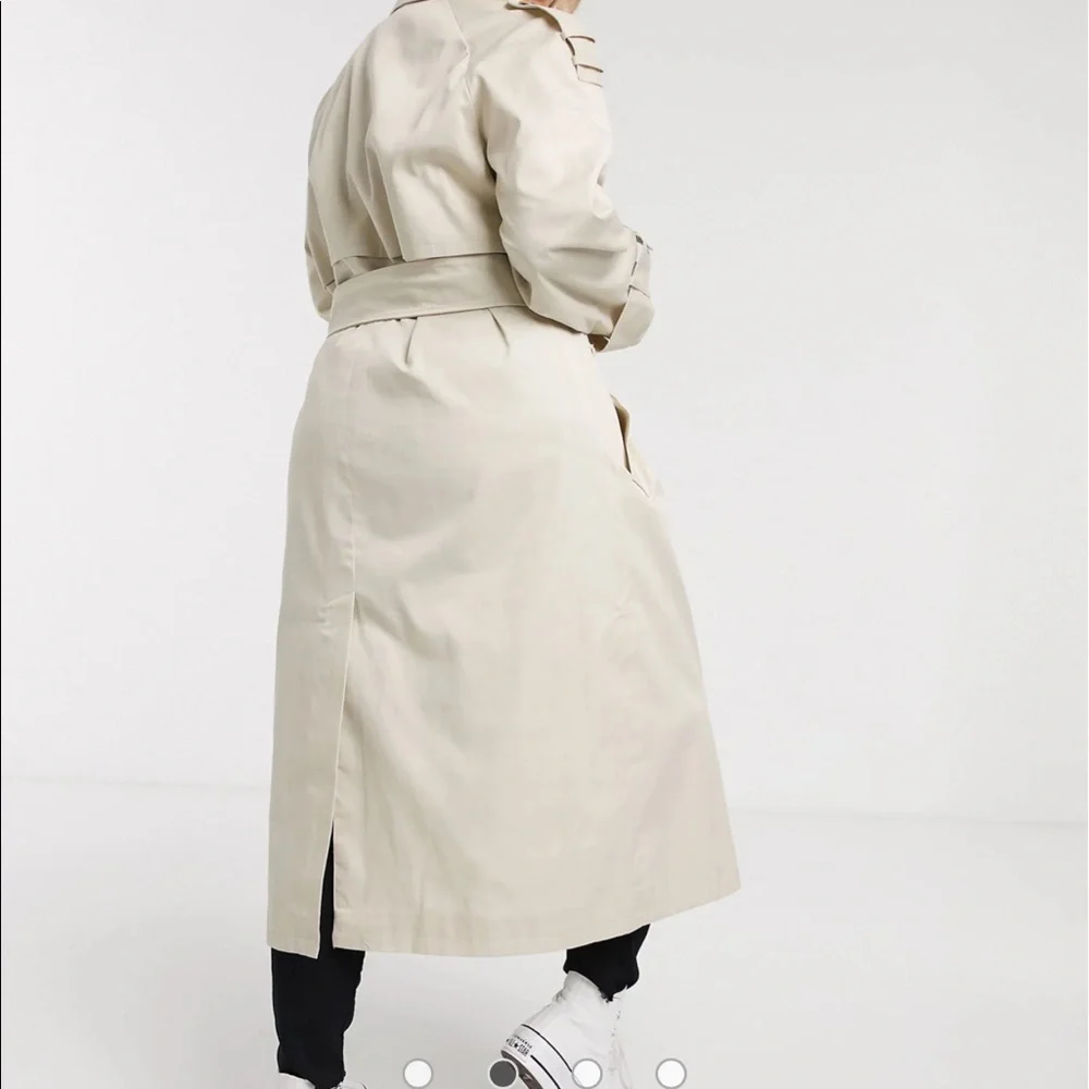 Beautiful classic long Asos Curve trench coat - Picture 6 of 10